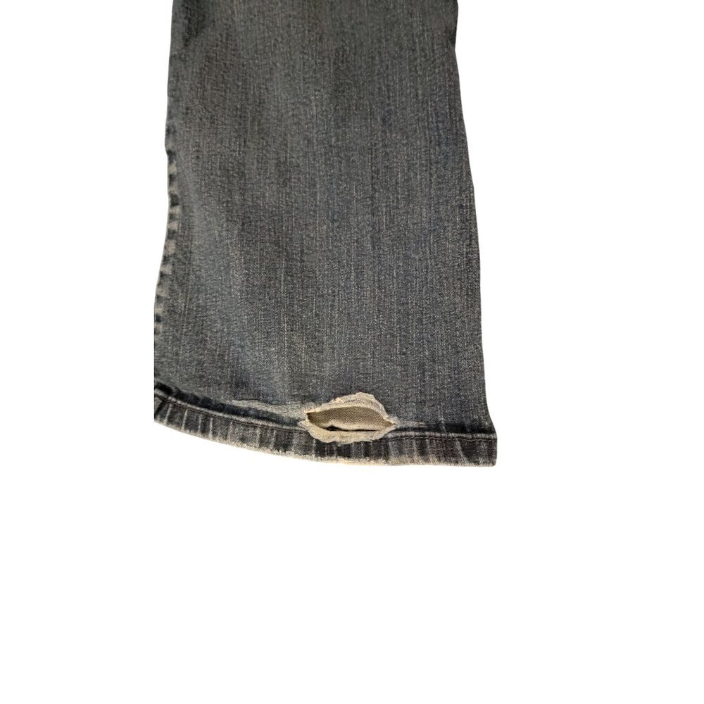 Levis Womens Bootcut Denim Jeans Size 5 Distressed Hem - Picture 4 of 9